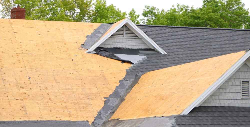 Completed roofing project