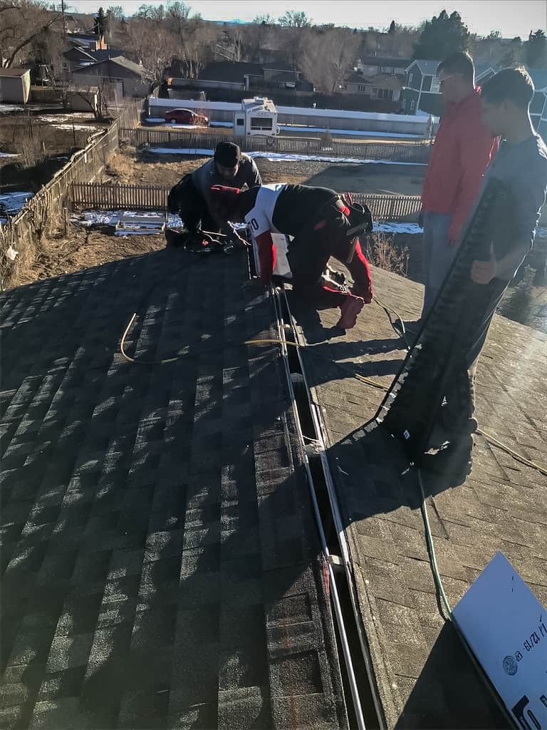 Completed roofing project