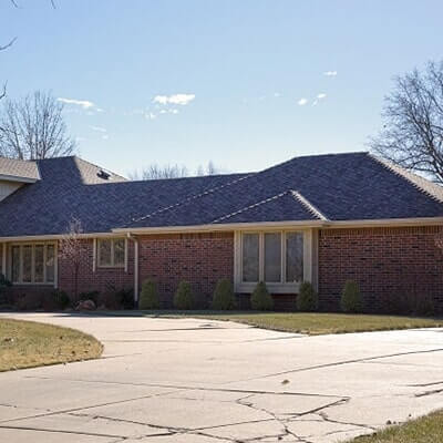 Storm damage to residential shingles