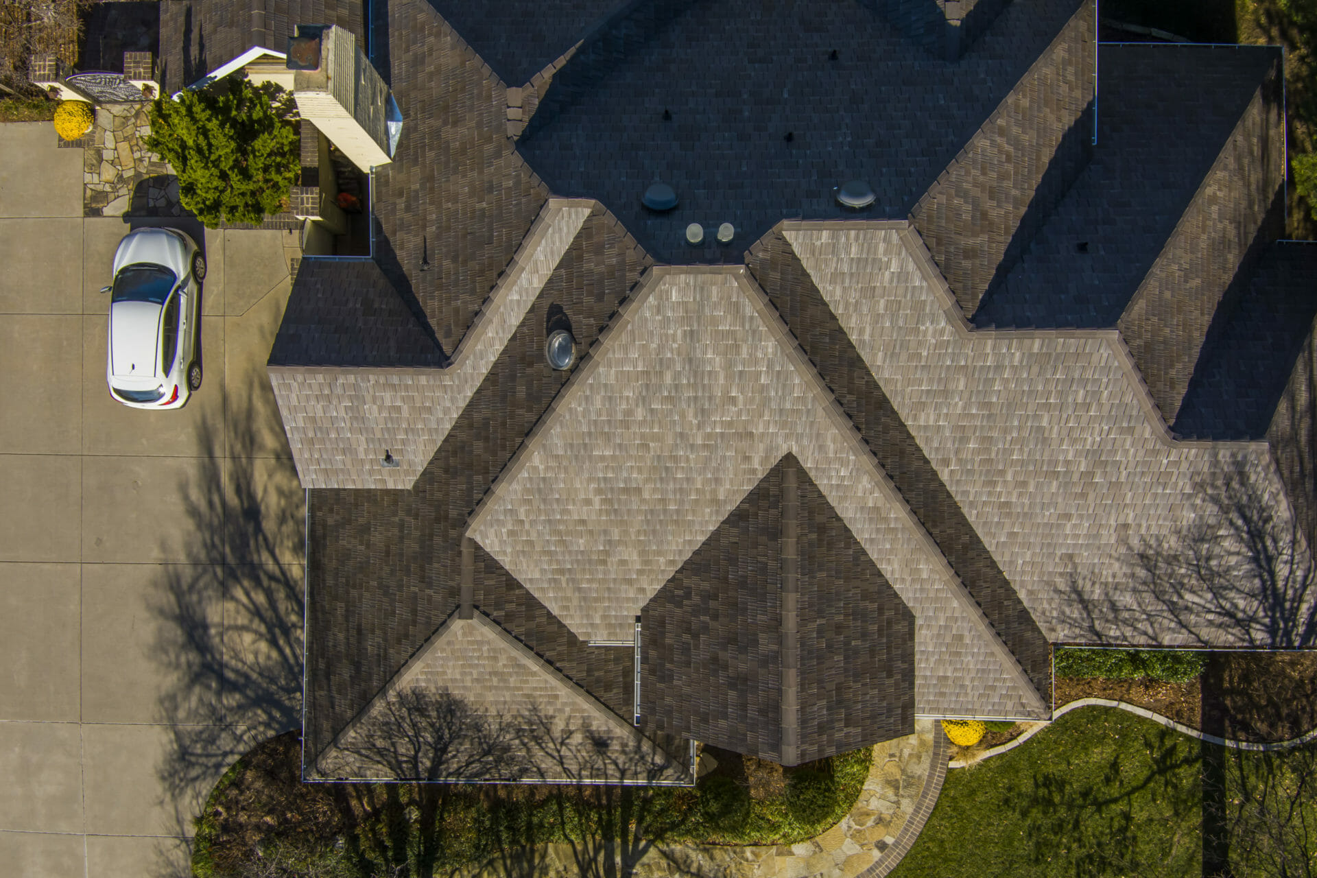 Professional roofing work