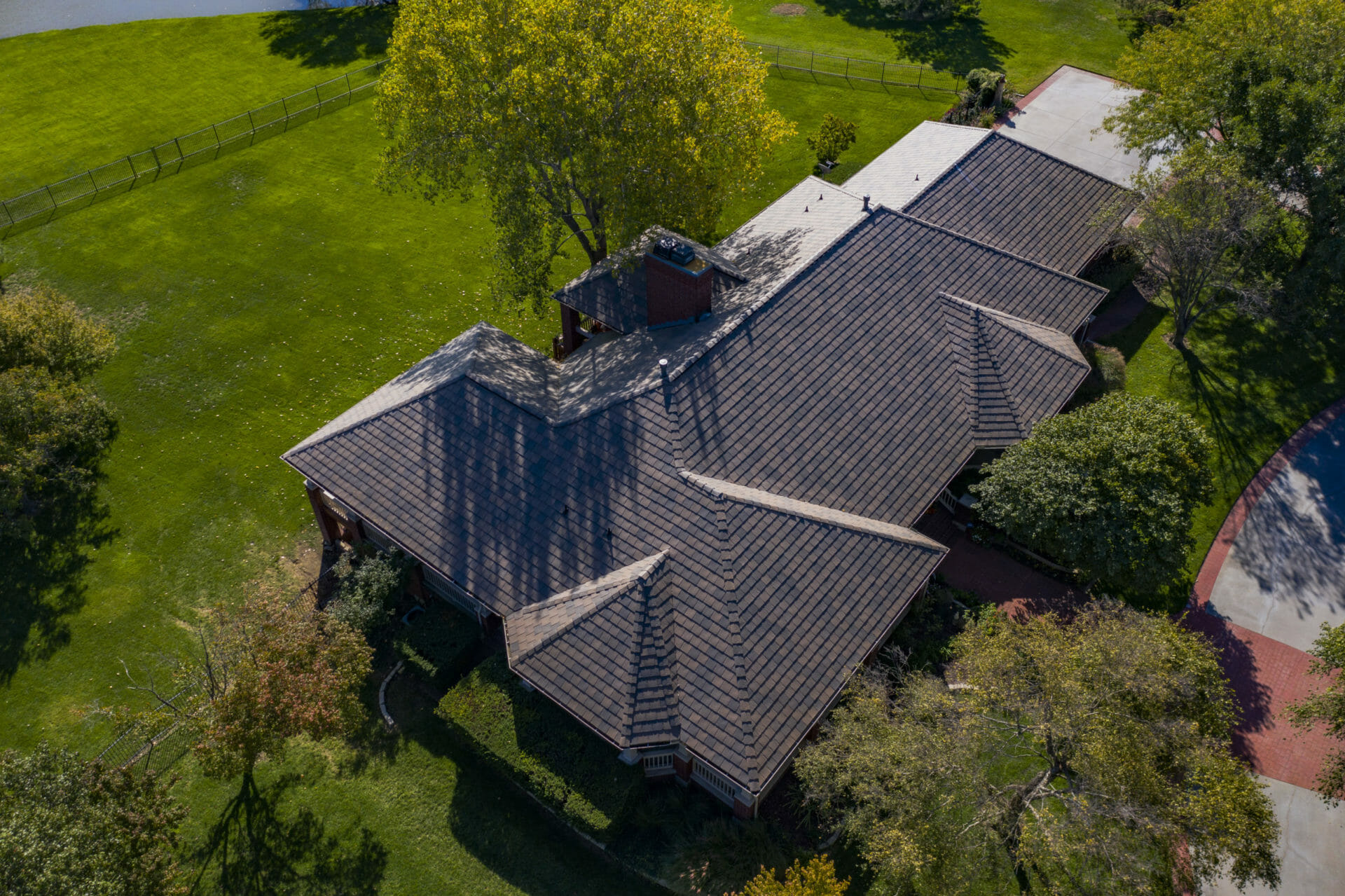 Professional roofing work