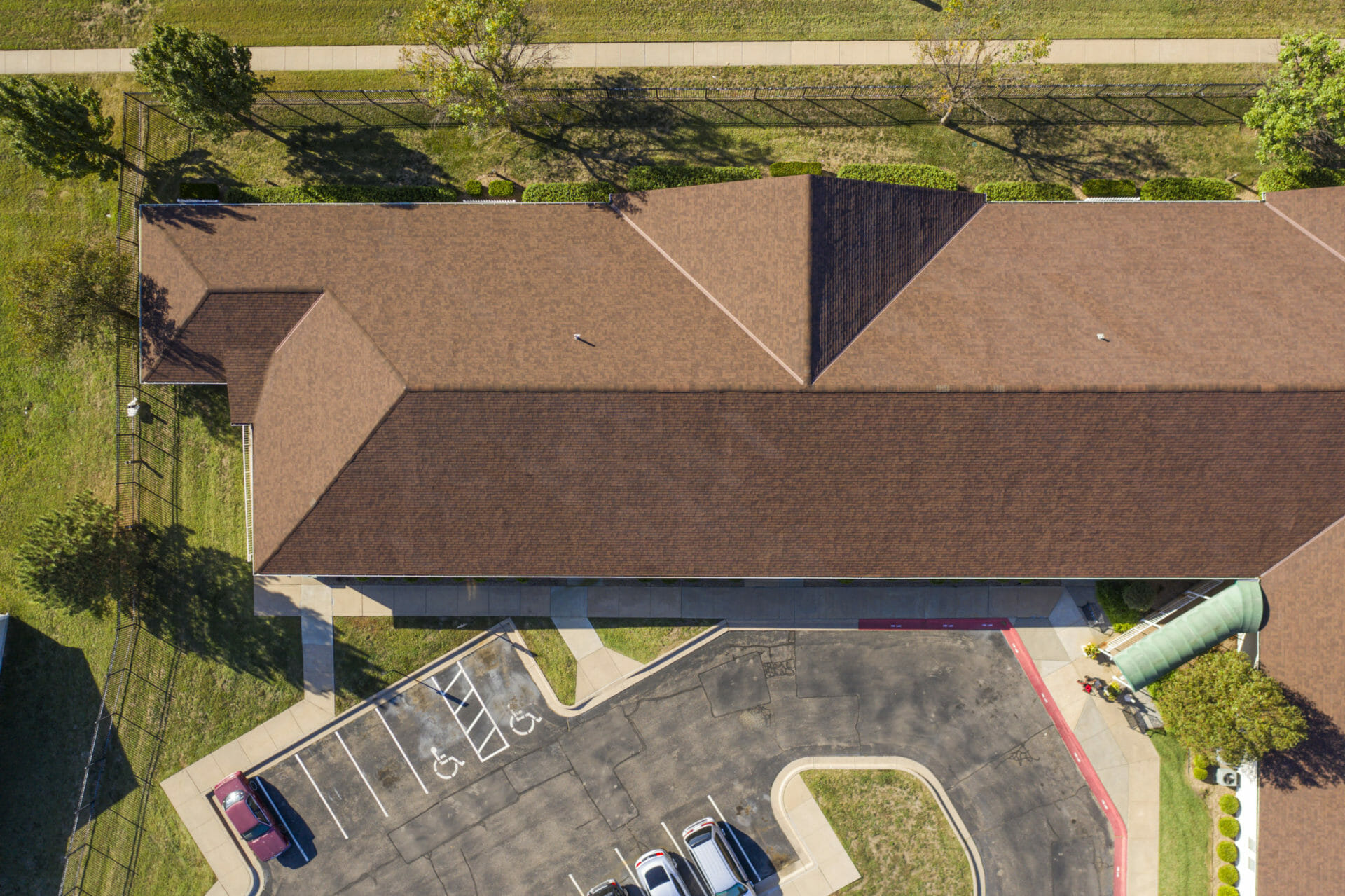 Professional roofing work