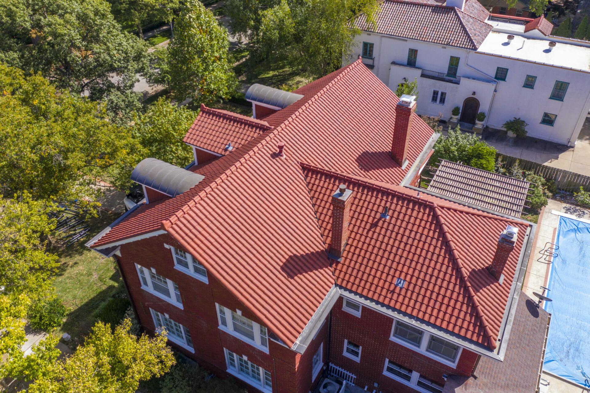 Professional roofing work