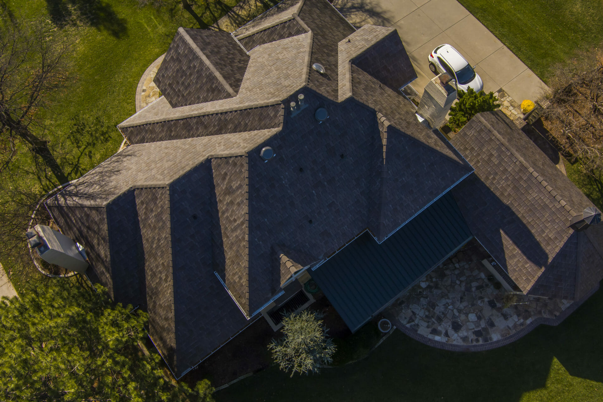 Professional roofing work