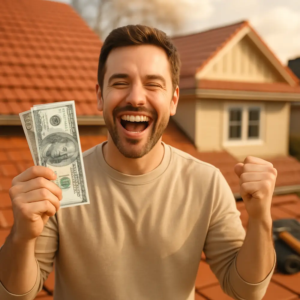 Professional roofing work